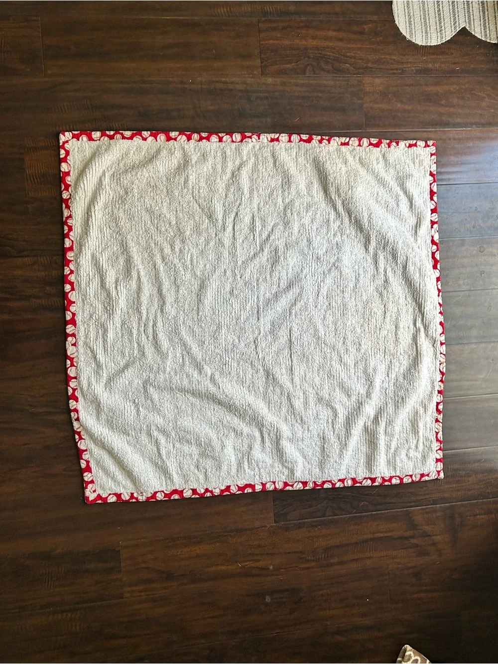 Handmade Patchwork Quilt - Red, Black, Cream